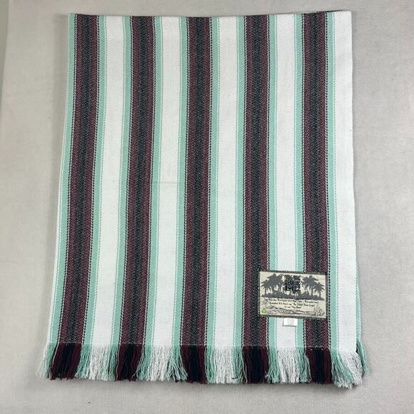 Original Senor Lopez Baja Blanket Beach Blanket Bora Bora Fringe 41"x72" Striped - Picture 5 of 11